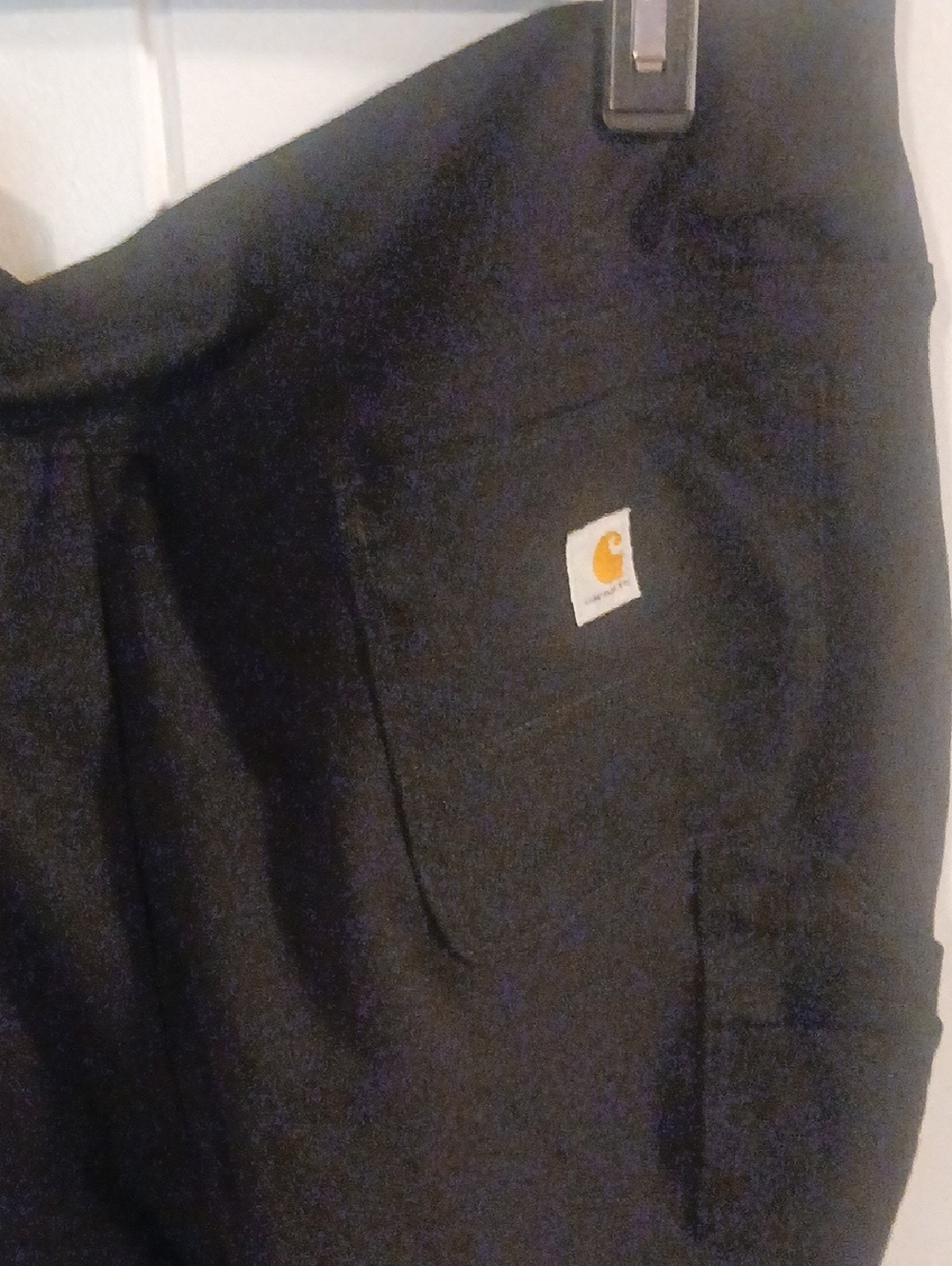 Carhartt Black Women's Work Tapered Pants - Picture 3 of 8